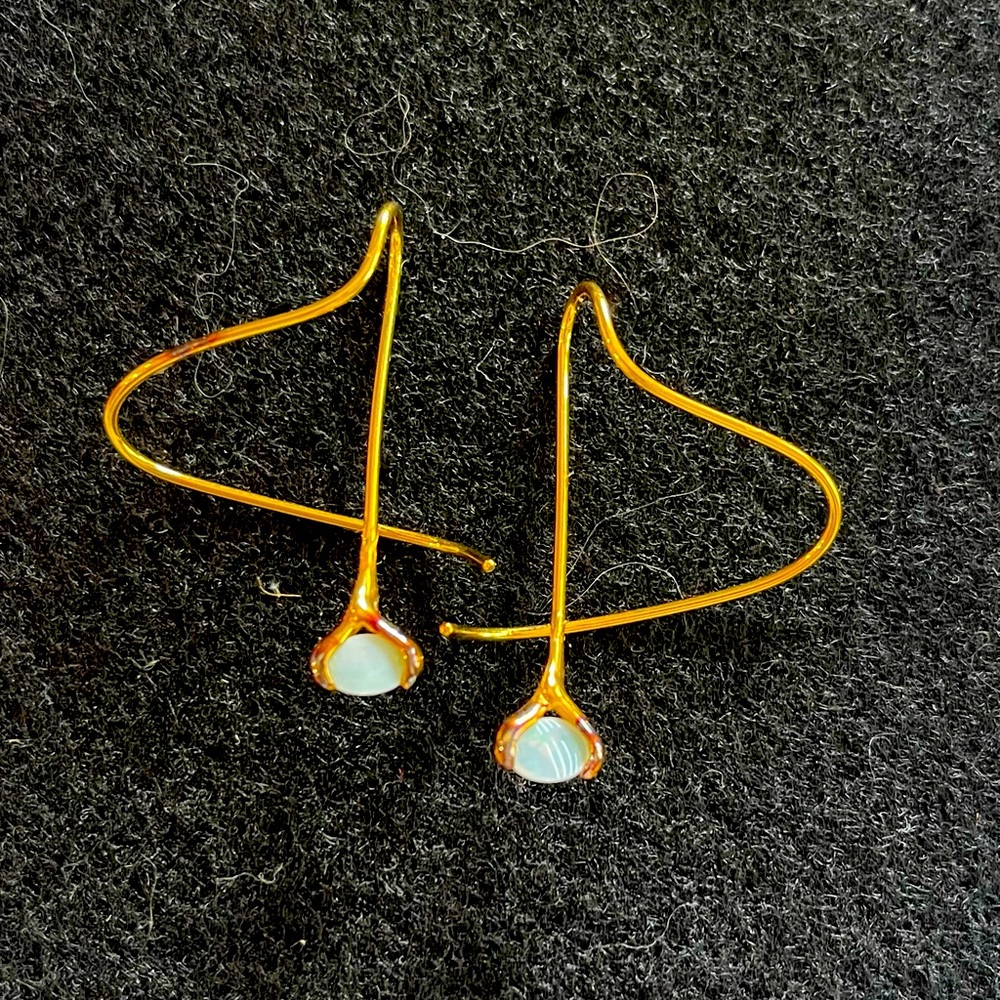 Opal earrings